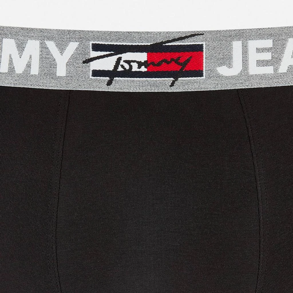 商品Tommy Hilfiger|Tommy Jeans Men's Waistband Flag Boxer Briefs - Black,价格¥77,第3张图片详细描述
