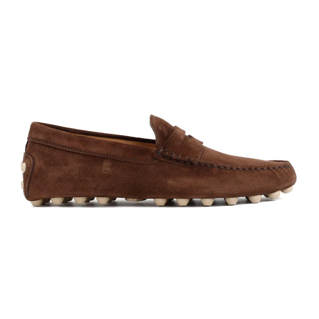 商品Tod's|TOD`S DOUBLE T SUEDE LEATHER LOAFER,价格¥3038,第1张图片