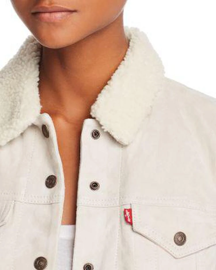 商品Levi's|Suede Trucker Jacket 女士夹克,价格¥664,第4张图片详细描述