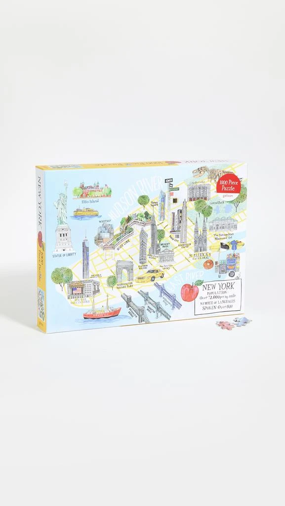 商品Shopbop @Home|Shopbop @Home New York City Map 1000 片拼图,价格¥57,第2张图片详细描述