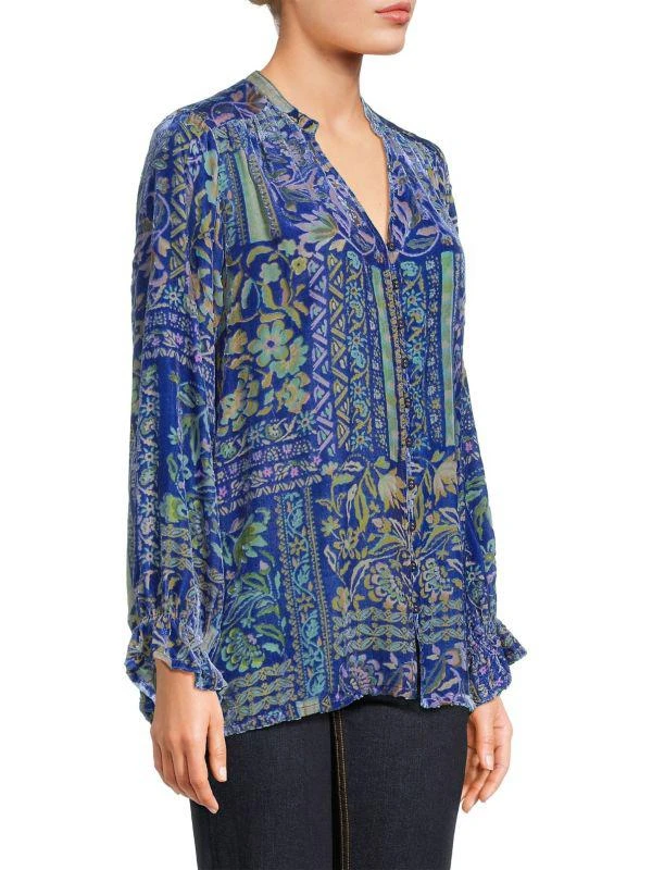 商品Johnny Was|Joasie Burnout Tunic Blouse,价格¥779,第3张图片详细描述