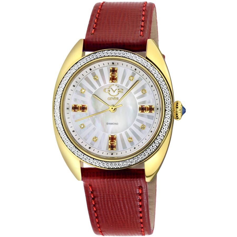 GV2 by Gevril Palermo Diamond Mother of Pearl Dial Ladies Watch 13102商品第1张图片规格展示