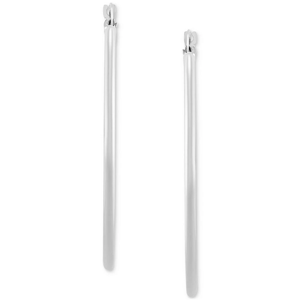 商品Macy's|14k White Gold Hoop Earrings,价格¥4299,第4张图片详细描述