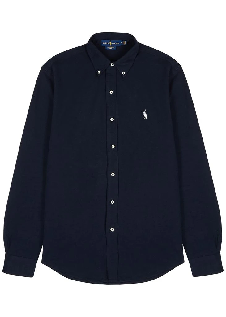 商品Ralph Lauren|Navy piqué cotton shirt,价格¥1331,第1张图片