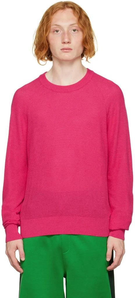 商品AMI|Pink Cotton Sweater,价格¥709,第1张图片