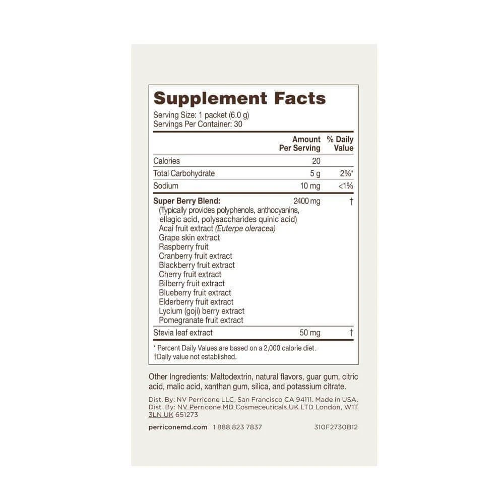 商品Perricone MD|超级浆果与巴西莓补充剂粉 ,价格¥562,第3张图片详细描述