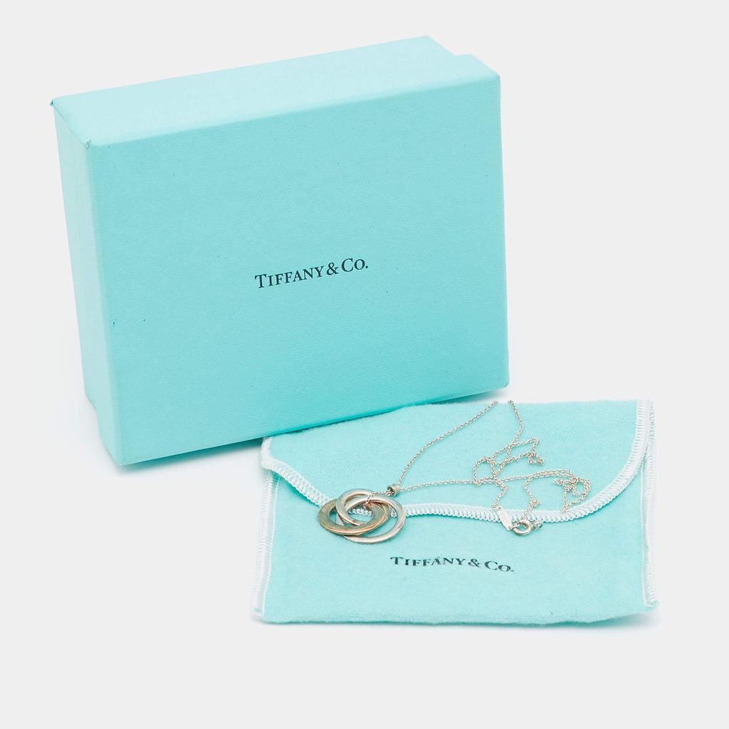 Tiffany & Co. 1837 Interlocking Circles Rubedo Sterling Silver Pendant Necklace商品第7张图片规格展示