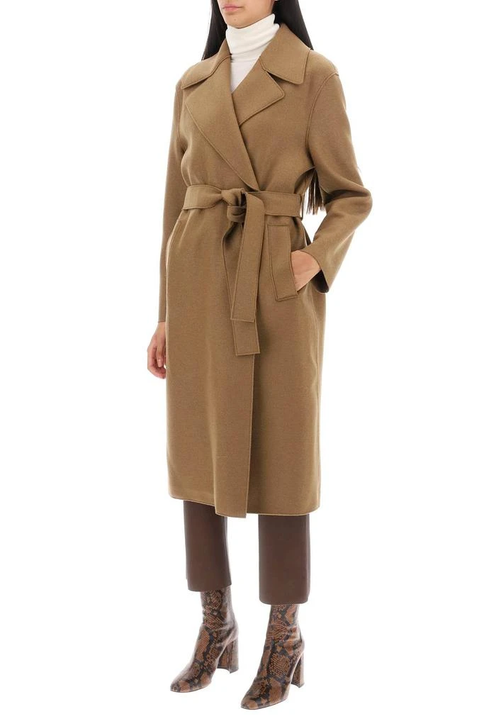 商品Harris Wharf London|long robe coat in pressed wool and polaire,价格¥1471,第4张图片详细描述