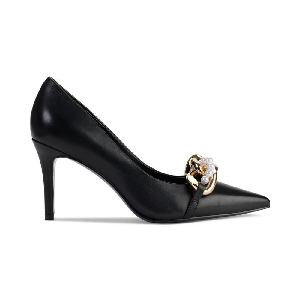 商品Karl Lagerfeld Paris|Women's Sera Slip-On Pointed-Toe Embellished Pumps,价格¥1188,第4张图片详细描述