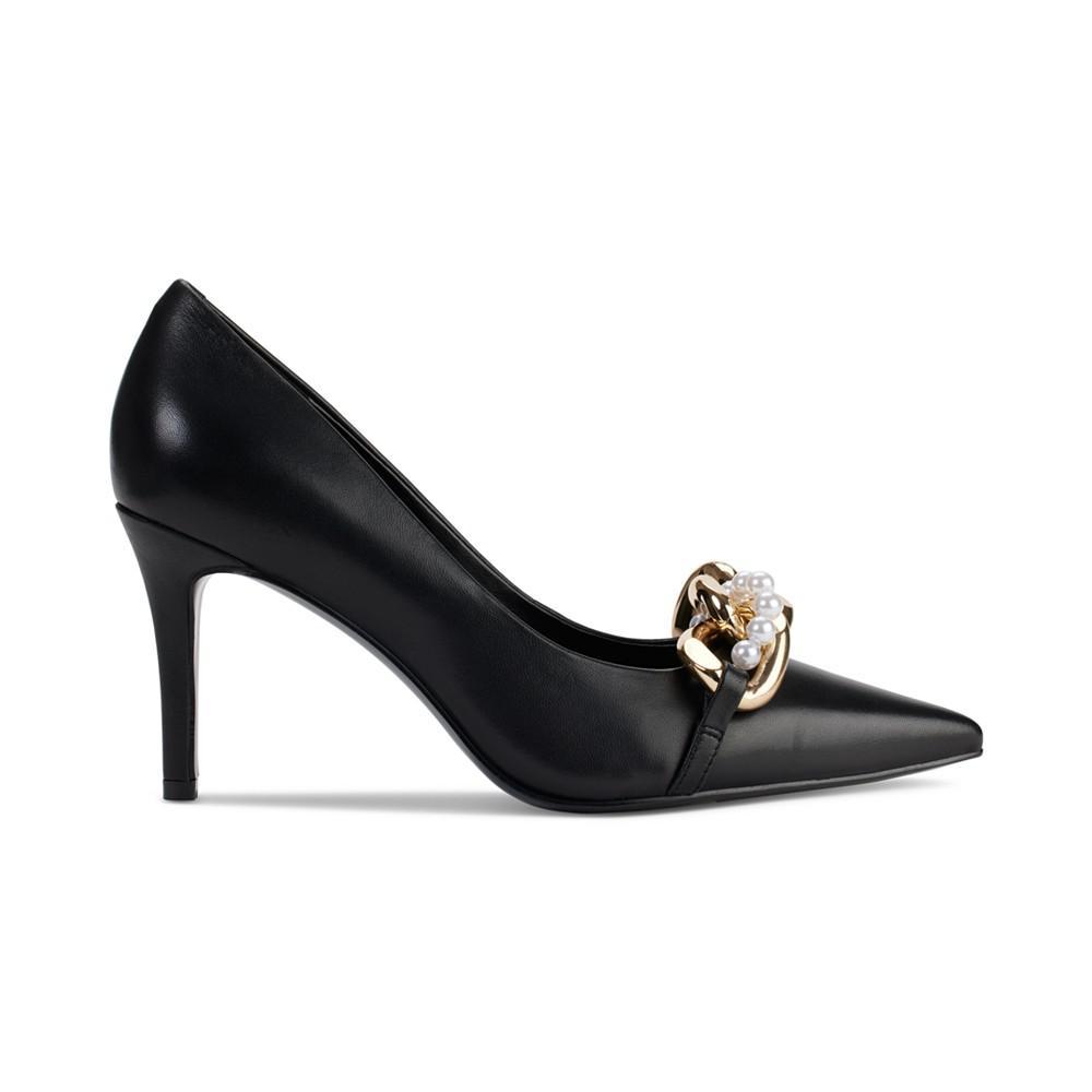 商品Karl Lagerfeld Paris|Women's Sera Slip-On Pointed-Toe Embellished Pumps,价格¥1192,第4张图片详细描述