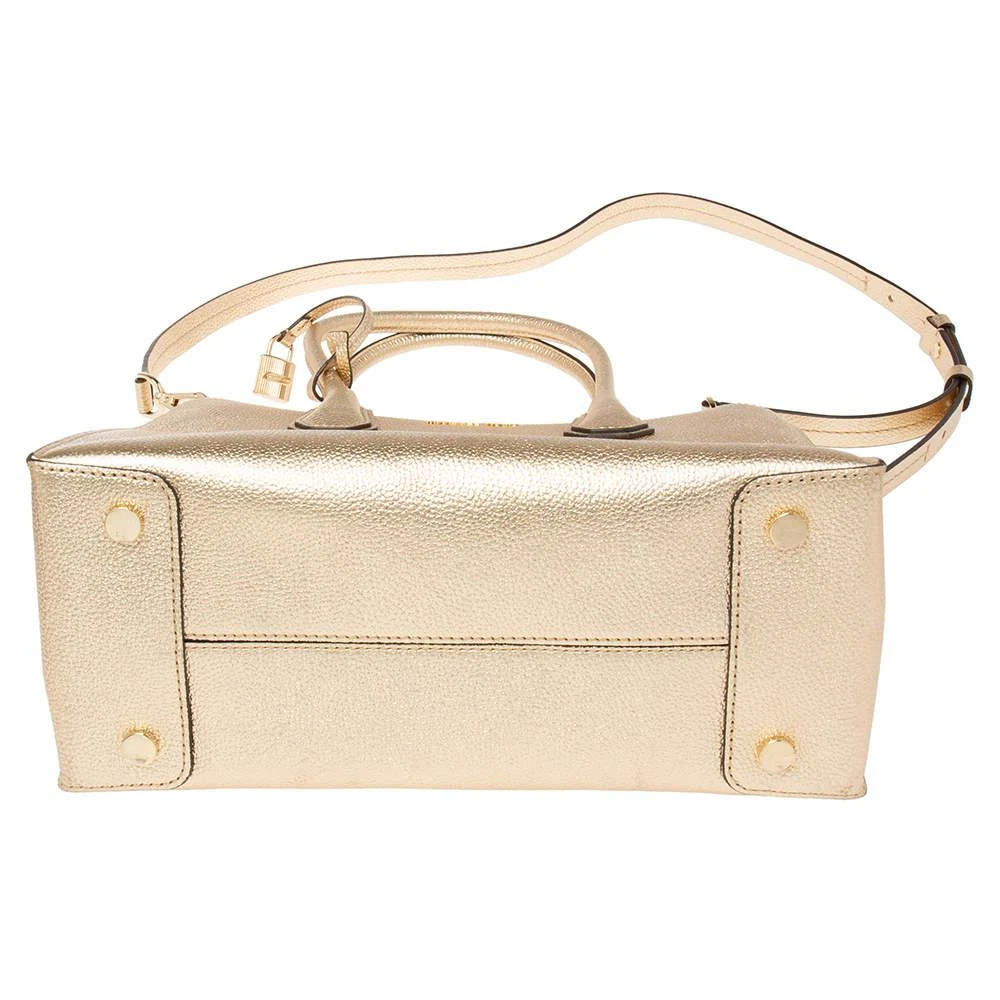 Michael Kors Metallic Gold Leather Medium Mercer Tote 商品