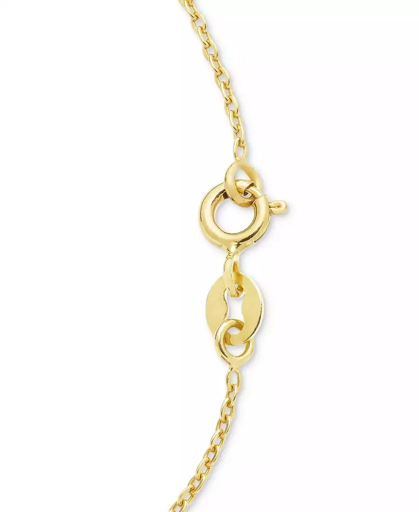 商品Macy's|Cultured Freshwater Pearl (8mm) & Cubic Zirconia 18" Pendant Necklace in 14k Two-Tone Gold-Plated Sterling Silver,价格¥655,第3张图片详细描述