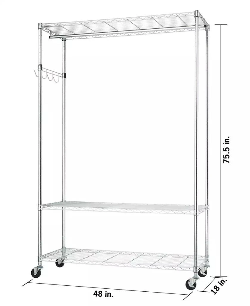 3-Tier Rolling Garment Rack 商品