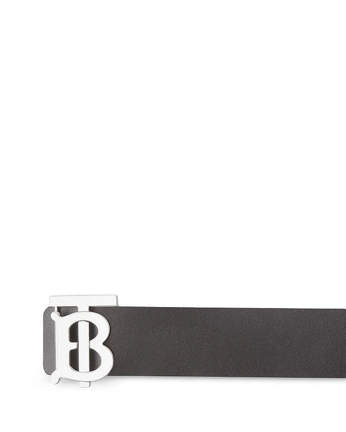 Men's Reversible Monogram Plaque Buckle Leather Belt 商品