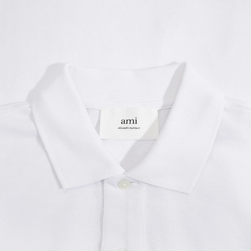 AMIPARIS Logo字母印花Polo领修身短袖Polo衫 男女同款 商品