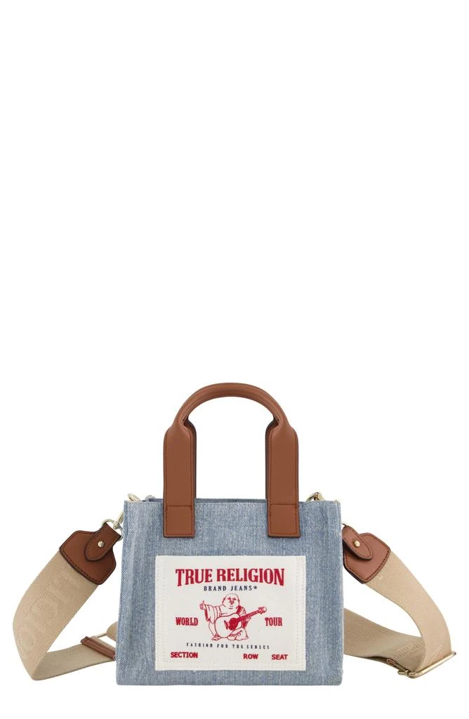 商品True Religion|女式 帆布迷你托特包,价格¥286,第1张图片
