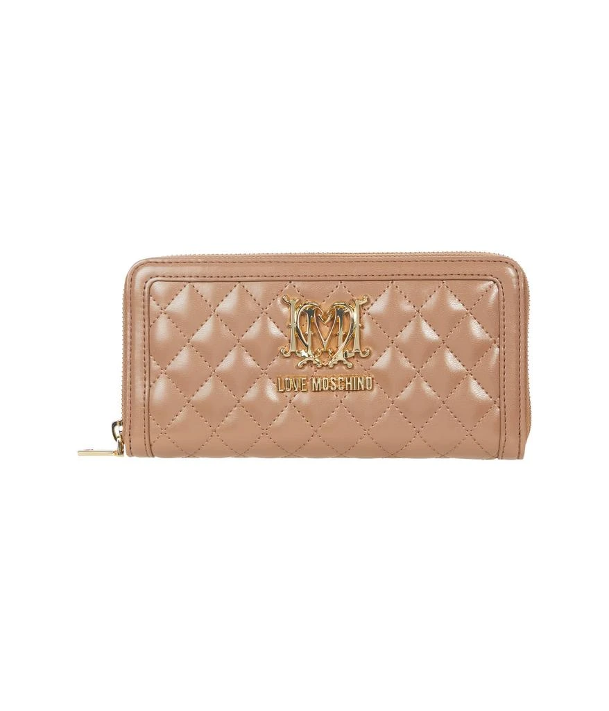 商品Moschino|Portafogli Quilted Nappa PU Wallet,价格¥392,第1张图片