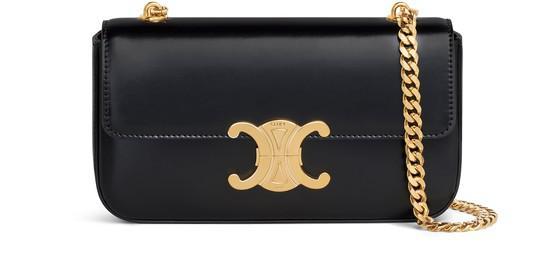 商品Celine|Chain Shoulder Bag In Shiny Calfskin,价格¥20658,第1张图片
