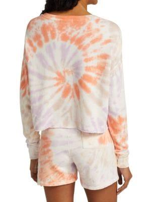 Harleen Cropped Tie-Dye Sweatshirt商品第2张图片规格展示