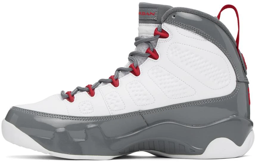 商品Jordan|White & Gray Air Jordan 9 Retro Sneakers,价格¥2298,第3张图片详细描述