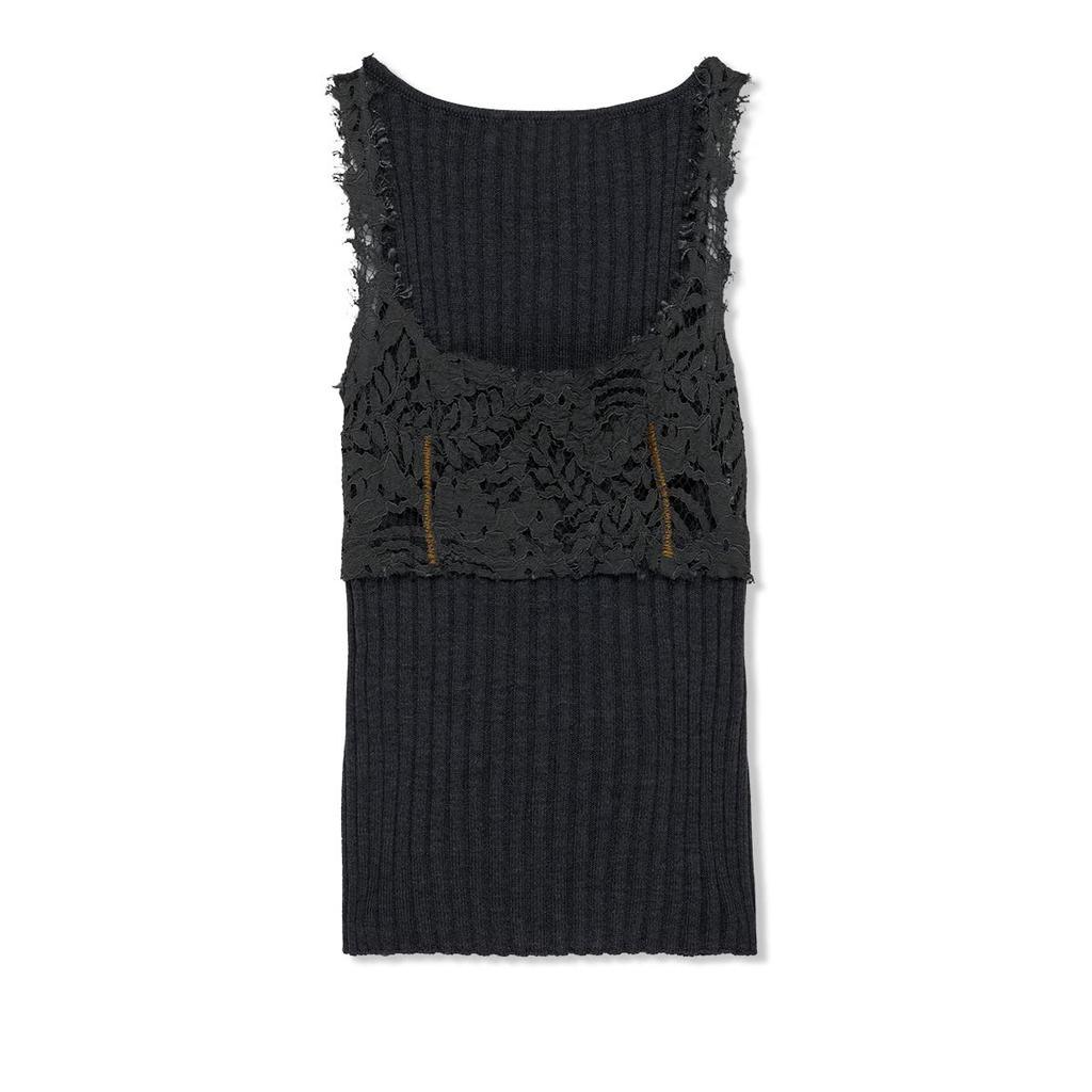 商品Marni|Lace and Ribbed Knit Top,价格¥6692,第3张图片详细描述