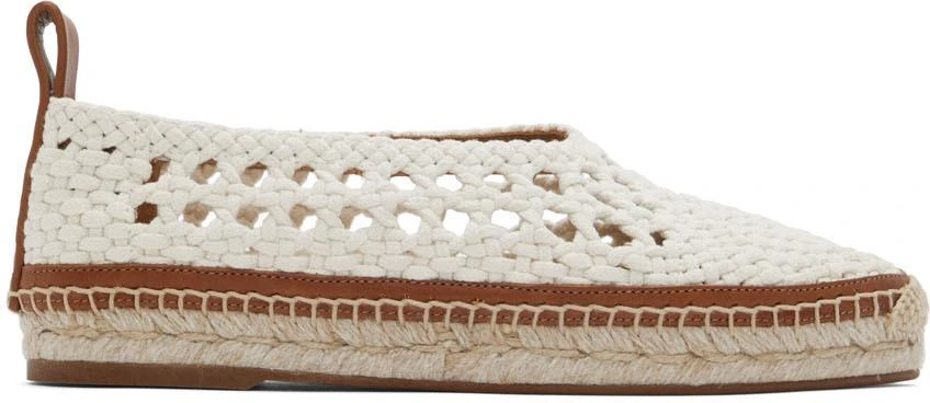 商品Chloé|White Luccia Espadrilles,价格¥1757,第1张图片