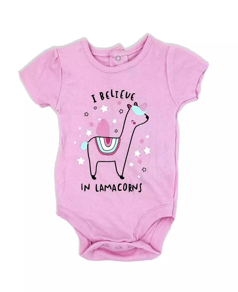 商品Lily & Jack|Baby Girls Lamacorn Bodysuit, Leggings, Socks and Headband, 4 Piece Set,价格¥199,第3张图片详细描述