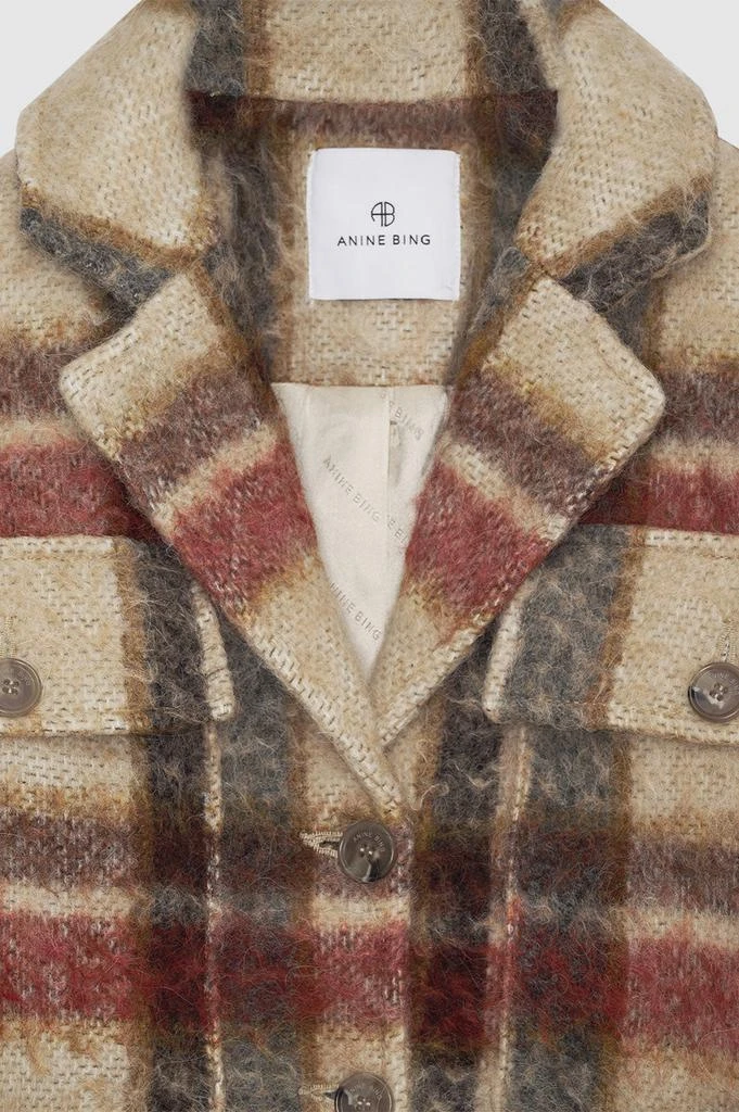 商品预计3周后发货 ANINE BING|Veste Flynn - Plaid Avoine,价格¥1520,第4张图片详细描述