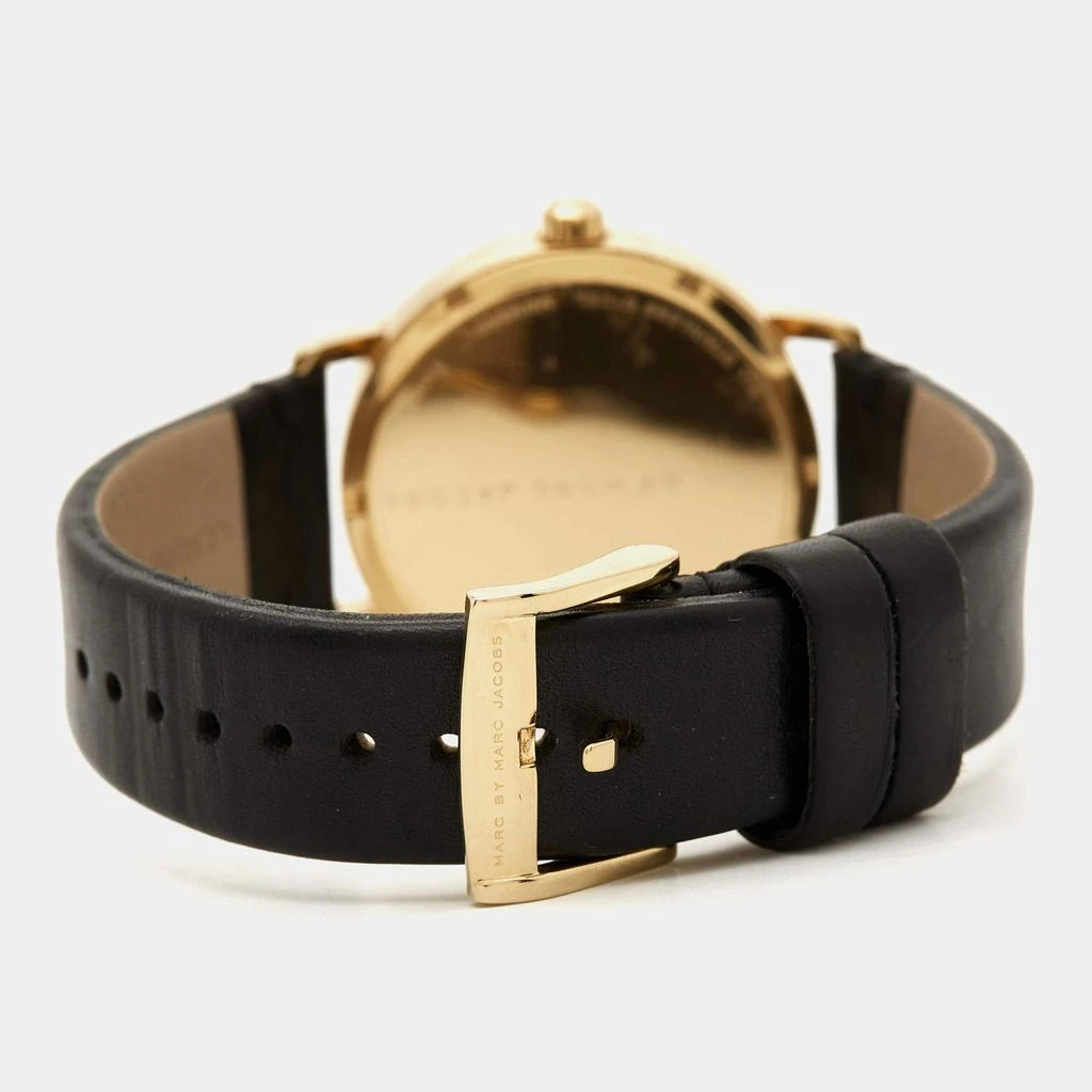 Marc by Marc Jacobs Gold Plated Stainless Steel Leather MBM8651 Unisex Wristwatch 38 mm 商品
