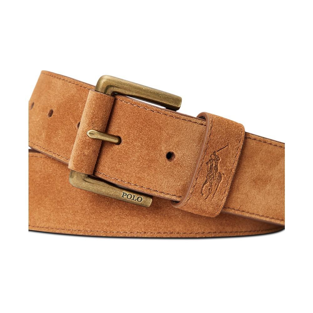 商品Ralph Lauren|Men's Roller-Buckle Suede Belt,价格¥585,第4张图片详细描述