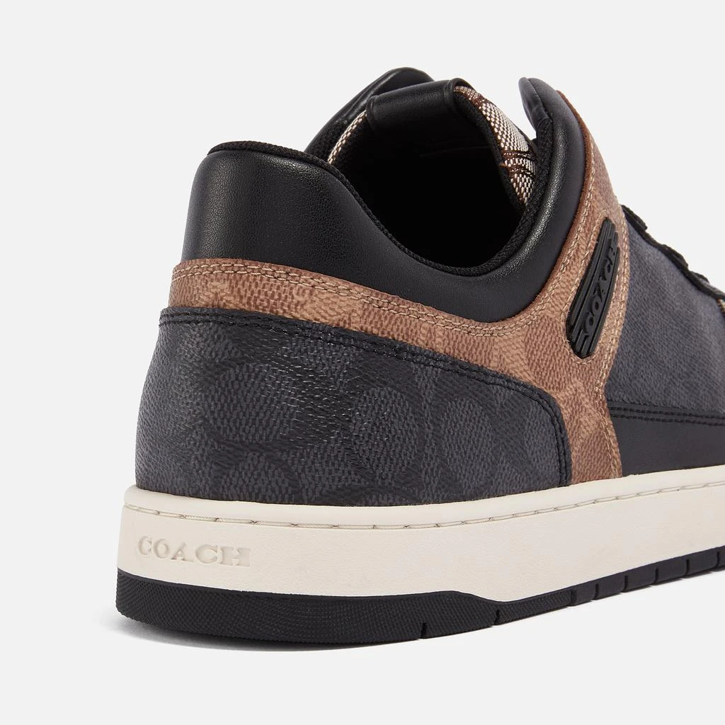 商品Coach|Coach Men's C201 Mixed Signature 2 Basket Canvas-Jacquard Trainers,价格¥2252,第4张图片详细描述