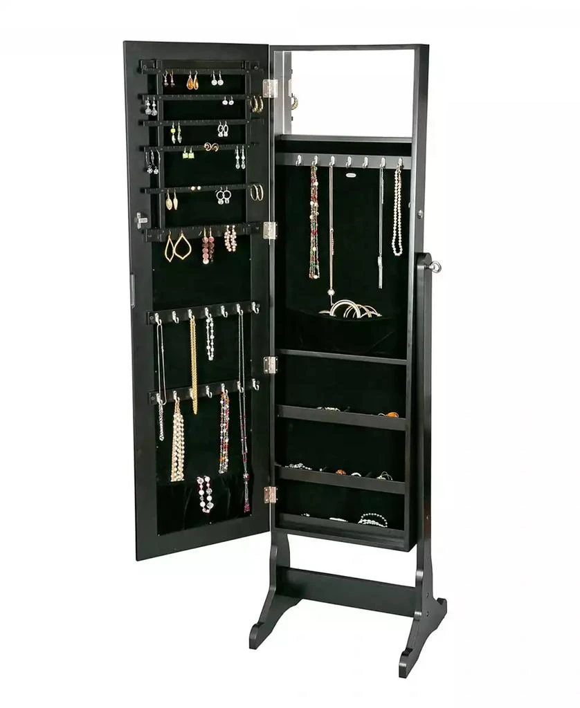 商品Mele & Co|Victoria Mirrored Jewelry Armoire in Finish,价格¥2444,第3张图片详细描述