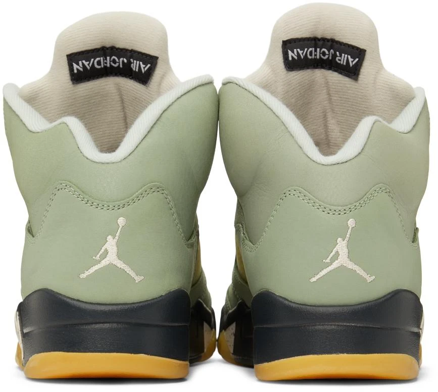 商品Jordan|Green Air Jordan 5 Retro Sneakers,价格¥941,第2张图片详细描述