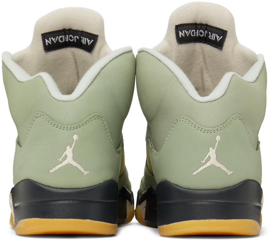 商品Jordan|Green Air Jordan 5 Retro Sneakers,价格¥2143,第4张图片详细描述