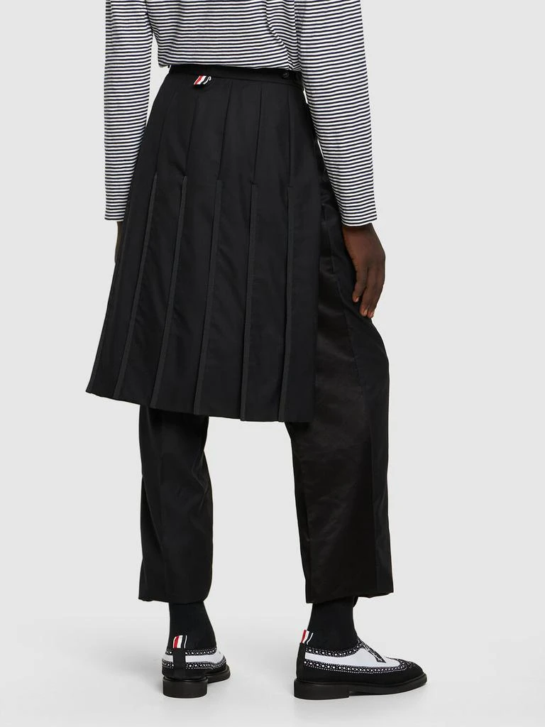 商品Thom Browne|Collage Wool Pants W/ Pleated Skirt,价格¥26942,第2张图片详细描述