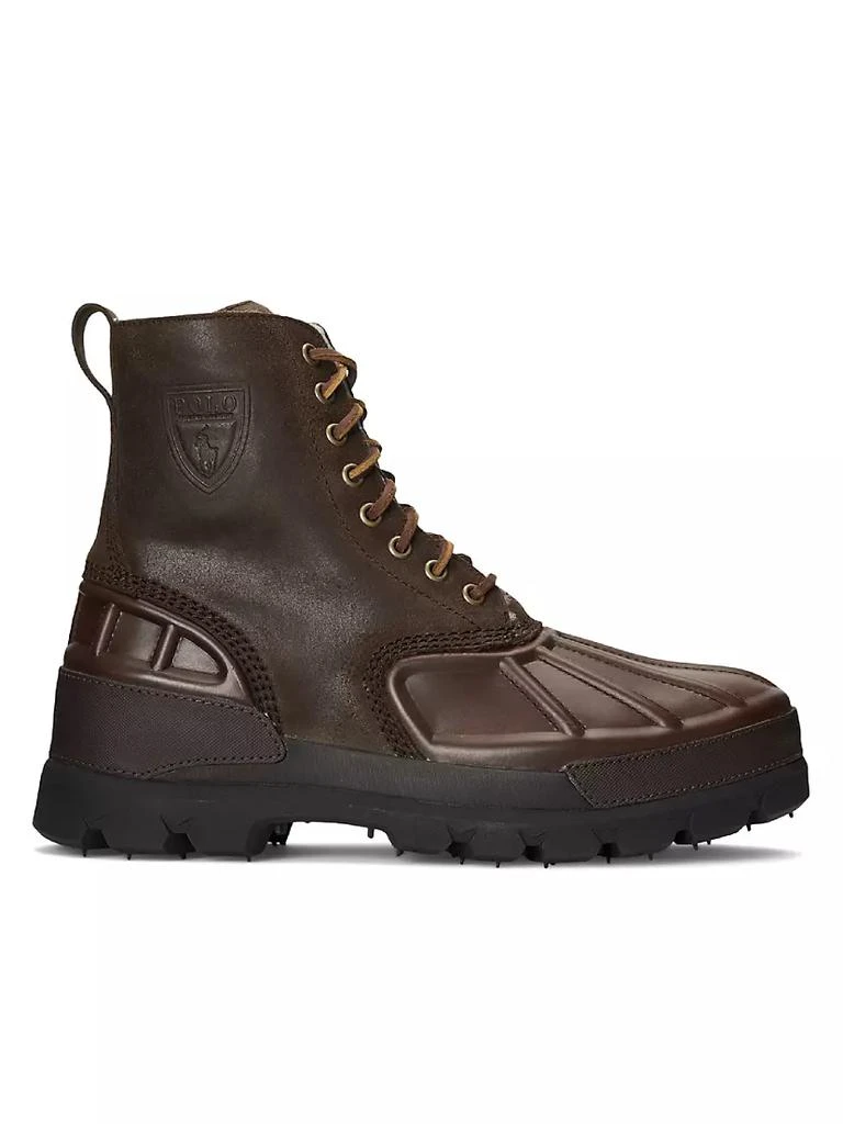 商品Ralph Lauren|Oslo High II Leather Lug Sole Boots,价格¥1476,第1张图片