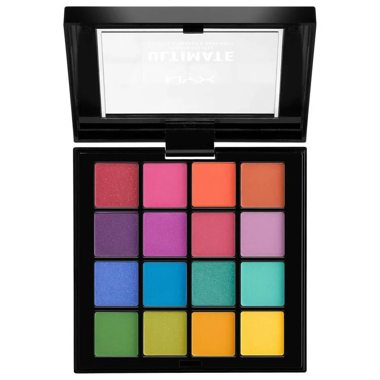 商品NYX Professional Makeup|十六色眼影盘 - Brights,价格¥174,第2张图片详细描述