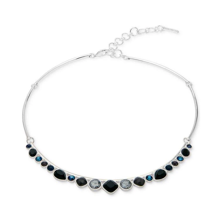 商品Nine West|Silver-Tone Multi-Stone Choker Necklace,价格¥247,第1张图片