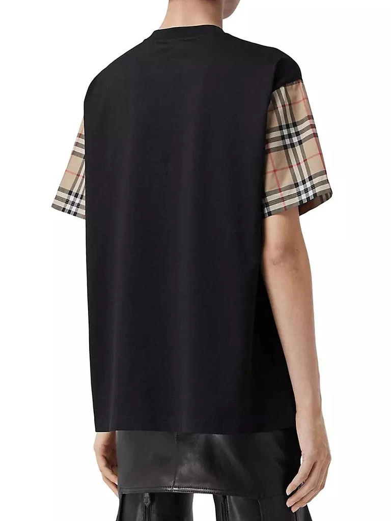 商品Burberry|Carrick Check Sleeve T-Shirt,价格¥3867,第4张图片详细描述