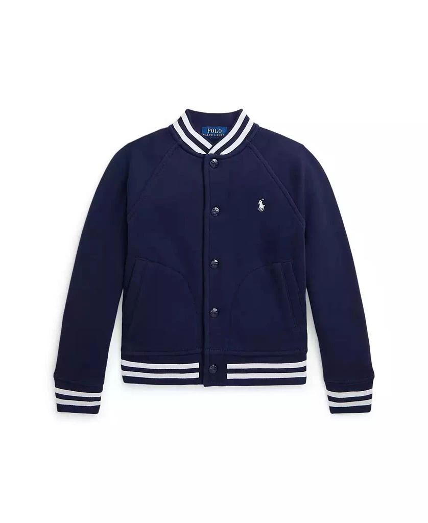 商品Ralph Lauren|Toddler and Little Boys Fleece Baseball Jacket,价格¥760,第1张图片