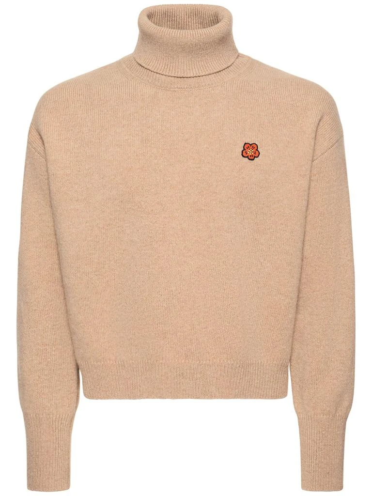 商品Kenzo|Crest Boxy Turtleneck Wool Sweater,价格¥1414,第1张图片