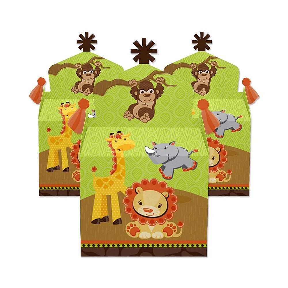 商品Big Dot of Happiness|Funfari - Fun Safari Jungle - Treat Box Party Favors - Baby Shower or Birthday Party Goodie Gable Boxes - Set of 12,价格¥143,第2张图片详细描述
