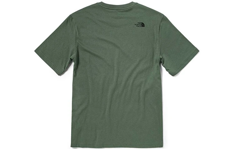 商品[国内直发] The North Face|北面 logo图案印花户外舒适透气圆领短袖T恤 男款 绿色,价格¥394,第3张图片详细描述