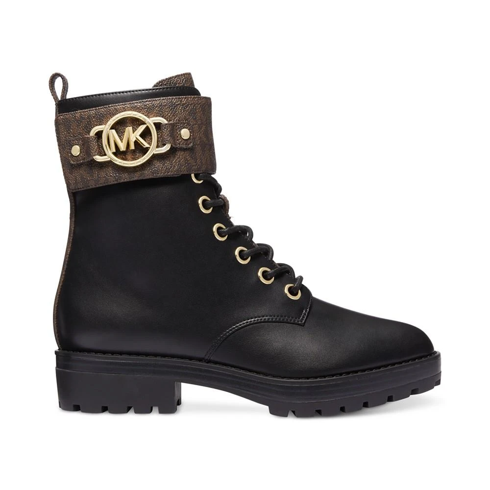 商品Michael Kors|Women's Rory Lace-Up Signature Strap Ankle Booties,价格¥524,第2张图片详细描述