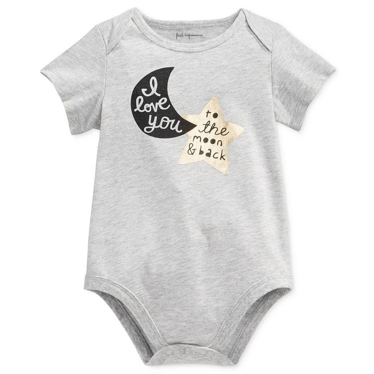 商品First Impressions|To The Moon & Back Bodysuit, Baby Girls (0-24 months), Created for Macy's,价格¥98,第1张图片