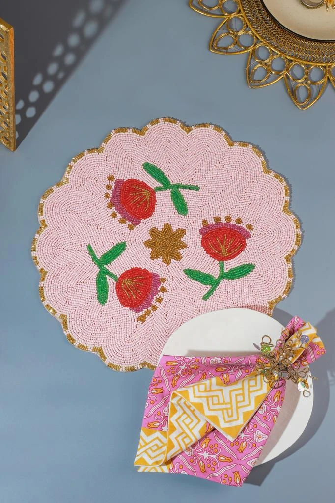 商品Tiramisu|The "Rosalie" Beaded Placemat,价格¥305,第2张图片详细描述