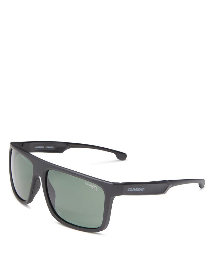 Carduc Polarized Rectangle Sunglasses, 61mm商品第1张图片规格展示