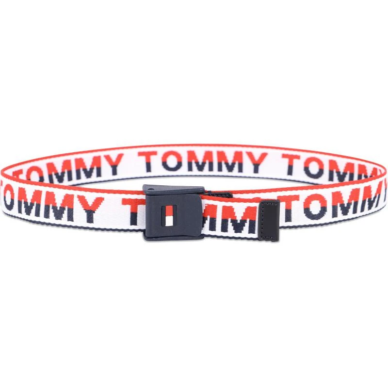 商品Tommy Hilfiger|Monogram all over belt in white red and navy,价格¥328,第2张图片详细描述