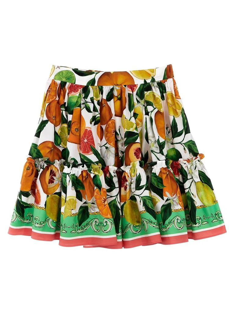 商品Dolce & Gabbana|Dolce & Gabbana Kids Fruit Print Skirt,价格¥2617,第1张图片