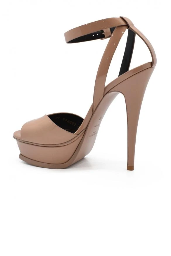 商品Yves Saint Laurent|Luxury shoes for women saint laurent tribute lips nude sandals,价格¥7109,第4张图片详细描述